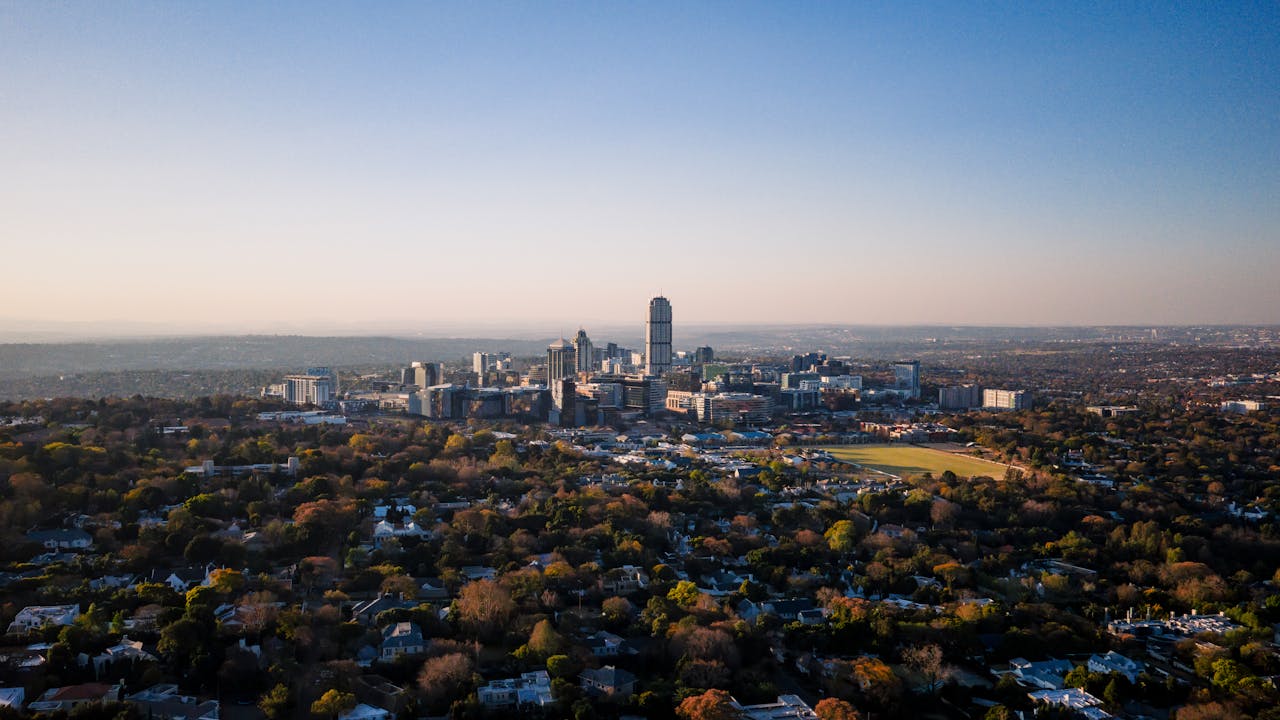Johannesburg skyline showing ongoing property development growth