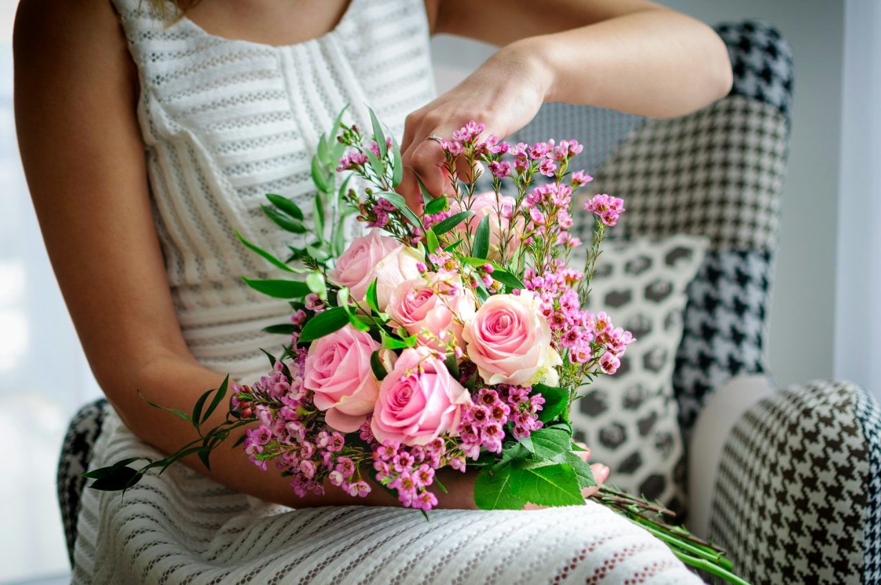 Sympathy flowers arranged to express condolences and support